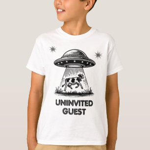 Onuitgenodigde gast - Vintage UFO koeienontvoering T-shirt