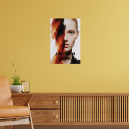 "Onuitgesproken verlangen" Abstracte vrouw Art Pri Poster