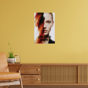"Onuitgesproken verlangen" Abstracte vrouw Art Pri Poster
