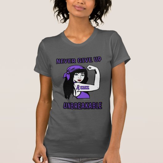 ONUITSPLITSBAAR...Epilepsie T-shirt (Voorkant)