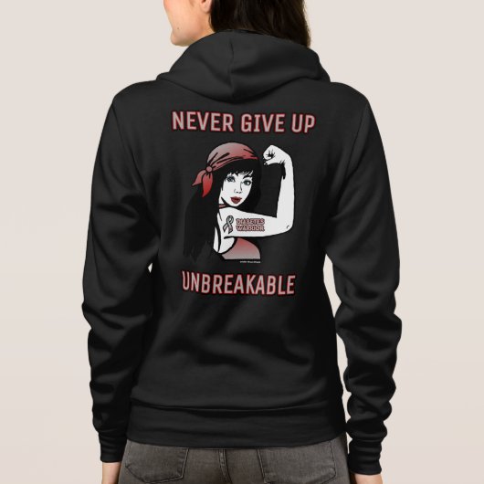 ONUITSPLITSBARE... diabetes Hoodie (Achterkant)
