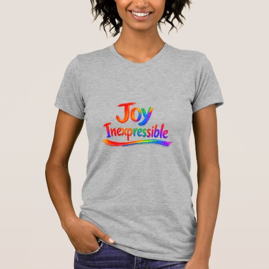 ONUITSPREEKBARE BLIJDschap -1 Petrus 1:8 T-shirt (Voorkant)