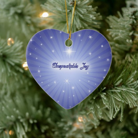 Onuitsprekelijke feestelijke vreugde keramisch ornament (Boom)