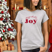 Onuitsprekelijke Joy Typografie Christelijk Modern T-shirt