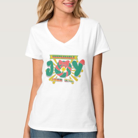 onuitsprekelijke vreugde t-shirt (Voorkant)