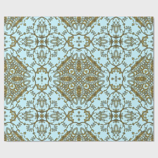 onuitwisbare girly frans glanzend cadeaupapier (Vlak)