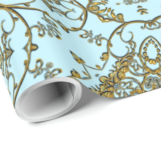 onuitwisbare girly frans glanzend cadeaupapier (Rol Hoek)