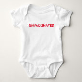 "ONVACCINATED" baby Romper (Voorkant)