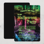 Onveilig om Halloween-feestuitnodiging te bezetten Kaart (Voorkant / Achterkant)
