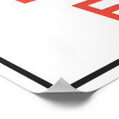 Onveilig teken niet invoeren poster (Hoek)