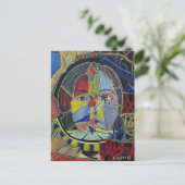Onveilige Vanity Abstract Art Briefkaart (Staand voorkant)
