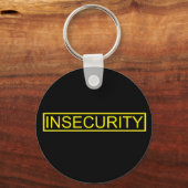 Onveiligheid grappige gele beveiliger sleutelhanger (Voorkant)