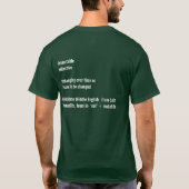 onveranderlijk t-shirt (Achterkant)