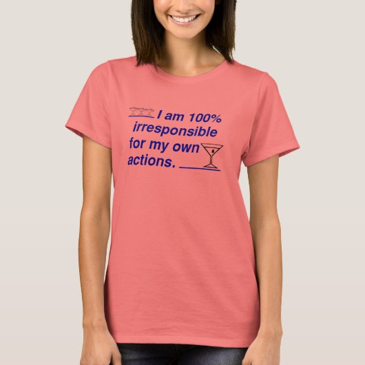 onverantwoordelijk t-shirt (Voorkant)