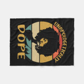 Onverbloemd Black History Month Afro-Amerikaans Fleece Deken (Voorkant (Horizontaal))