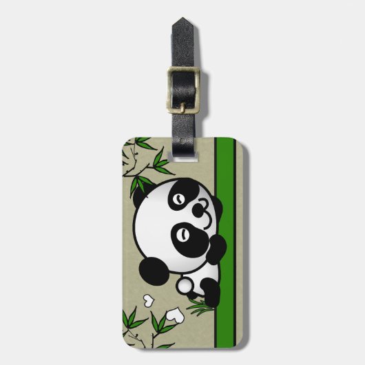 Onverdacht Panda Bagagelabel (Voorkant verticaal)