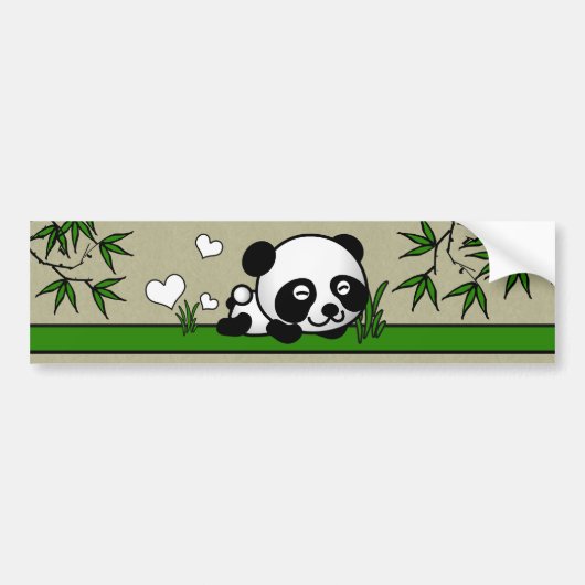 Onverdacht Panda Bumpersticker (Voorkant)