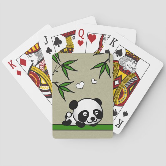 Onverdacht Panda Pokerkaarten (Achterkant)
