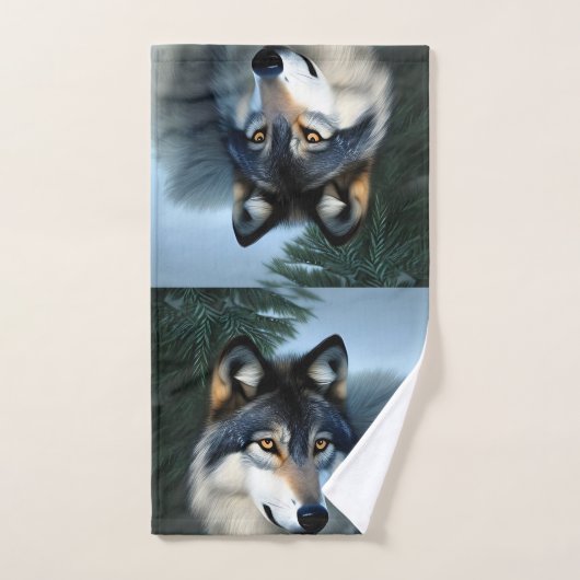 Onverdiende Arctische Wolf, Bathroom Towel Set Bad Handdoek (Handdoek)