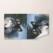 Onverdiende Arctische Wolf, Bathroom Towel Set Bad Handdoek (Handdoek)