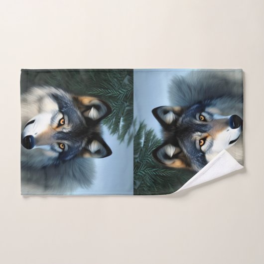 Onverdiende Arctische Wolf, Bathroom Towel Set Bad Handdoek (Handdoek)