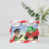 Onverdraagzame Kerstmis van de Lactose van het Man Feestdagenkaart (Staand voorkant)