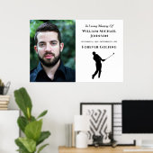 Onvergankelijk Golfen Aangepaste Foto Herdenkingsd Poster (Thuiskantoor)
