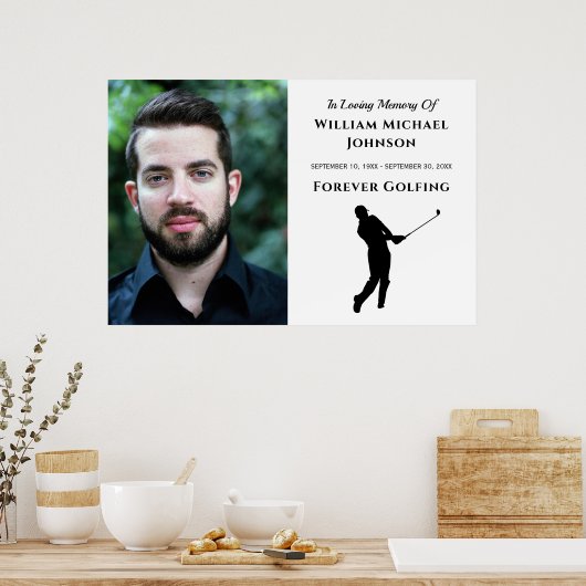 Onvergankelijk Golfen Aangepaste Fotografie Herden Poster (Keuken)