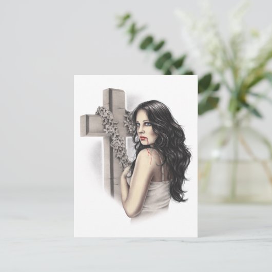 Onvergeeflijk Sinner Vampire Briefkaart (Staand voorkant)