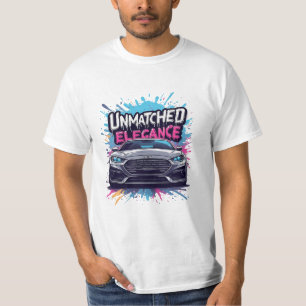 Onvergelijkbare elegantie sport sedan kunst t-shirt