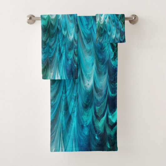 onvergelijkelijke kelpie turquoise : bad handdoek (Insitu)