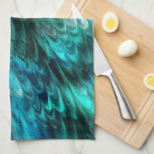 onvergelijkelijke kelpie turquoise : theedoek (Quarter Fold)