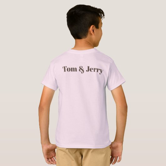 Onvergetelijk Duo: Tom en Jerry's Antics T-shirt (Achterkant volledig)