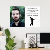Onvergetelijk Golfen Aangepaste Foto Herdenkingsdi Poster (Thuiskantoor)