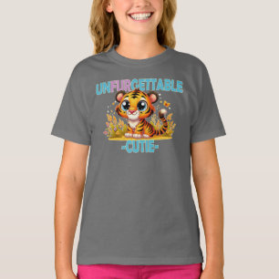 Onvergetelijke Cutie leuke woordspeling. Baby Tige T-shirt