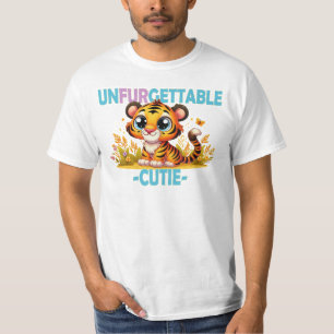 Onvergetelijke Cutie leuke woordspeling. Baby Tige T-shirt