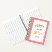 Onvergetelijke en grappige kleine citaten notitieboek (Binnen)