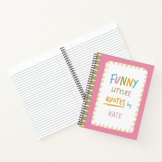 Onvergetelijke en grappige kleine citaten notitieboek (Binnen)