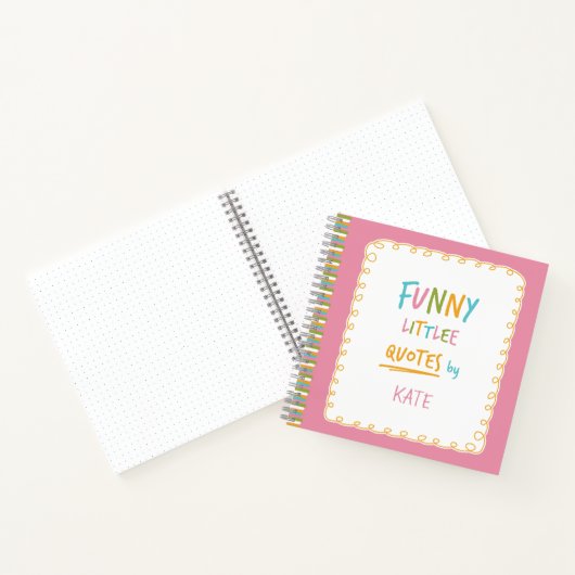 Onvergetelijke en grappige kleine citaten notitieboek (Binnen)