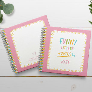 Onvergetelijke en grappige kleine citaten notitieboek
