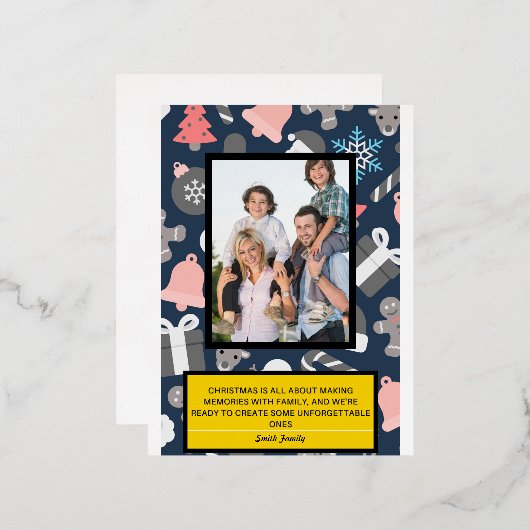 Onvergetelijke Kerst Herinneringen Kaart (Voorkant / Achterkant)