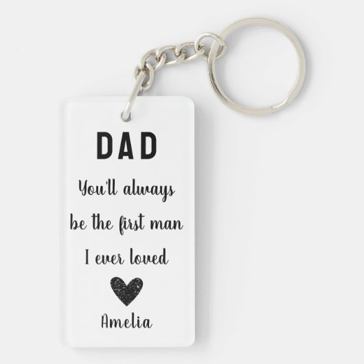 Onvergetelijke momenten - gepersonaliseerde papa's sleutelhanger (achterkant)