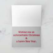 Onvergetelijke Olifant Kerstmis Feestdagen Kaart (Binnen)