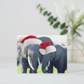 Onvergetelijke Olifant Kerstmis Feestdagenkaart (Staand voorkant)