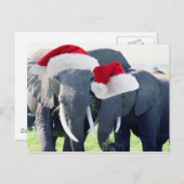 Onvergetelijke Olifant Kerstmis Feestdagenkaart (Voorkant / Achterkant)