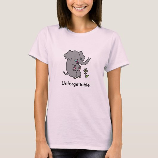 Onvergetelijke olifant T-shirt (Voorkant)