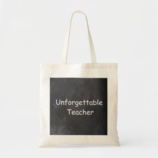 Onvergetelijke ontwerpschotel voor leerkrachten tote bag (Voorkant)