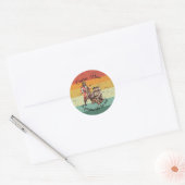 Onvergetelijke Party Pirate Ronde Sticker (Envelop)