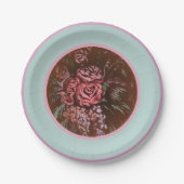 Onvergetelijke Rozen Papieren Bordje (Voorkant)
