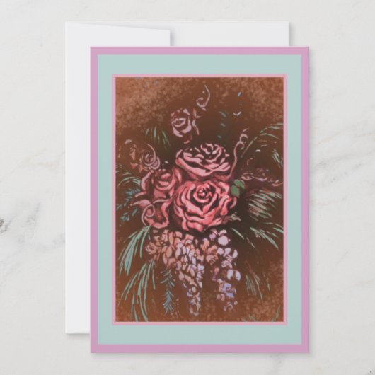 Onvergetelijke Rozen Uitnodiging (Voorkant)